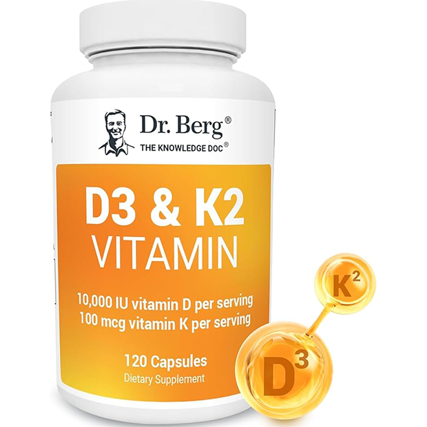This Vitamin D3 K2 supplement is loaded with 10,000 IUs of Vitamin D3 (that's 2x more than most brands with only 5,000 IUs) and 100 mcg of Vitamin K2. It also includes a unique blend of Vitamin B6, Zinc, Magnesium, MCT and OxBile certified under US laws and regulations (GMP Certified)