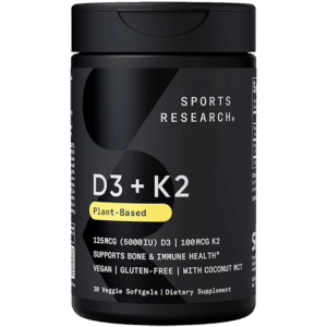 Vitamins D3 and K2 are essential micronutrients, but together, they're an essential team Vitamin D3 helps your body absorb calcium, while vitamin K2 directs calcium to your bones instead of joints and arteries Plant based Vegan Certified, Non-GMO Project Verified, and free of unwanted fillers,