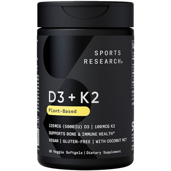 Vitamins D3 and K2 are essential micronutrients, but together, they're an essential team Vitamin D3 helps your body absorb calcium, while vitamin K2 directs calcium to your bones instead of joints and arteries Plant based Vegan Certified, Non-GMO Project Verified, and free of unwanted fillers,