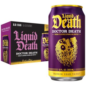 Liquid Death Soda-Flavored Sparkling Water - Doctor Death