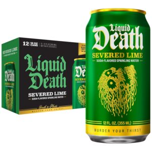 Liquid Death Soda-Flavored Sparkling Water - Severed Lime