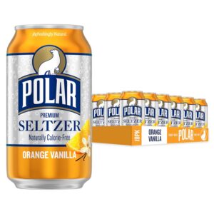 Polar Seltzer Water Orange Vanilla