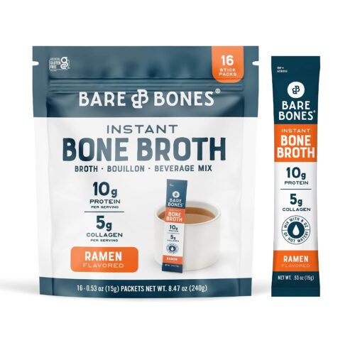 Bare Bones Ramen Bone Broth Instant Powder Mix 16Packets
