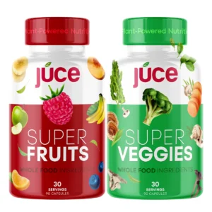 Terra Kai Organics Júce Super Fruits and Super Veggies capsules, 90 capsules each