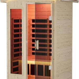 Kanlanth 2-Person Outdoor Infrared Sauna, 1850W