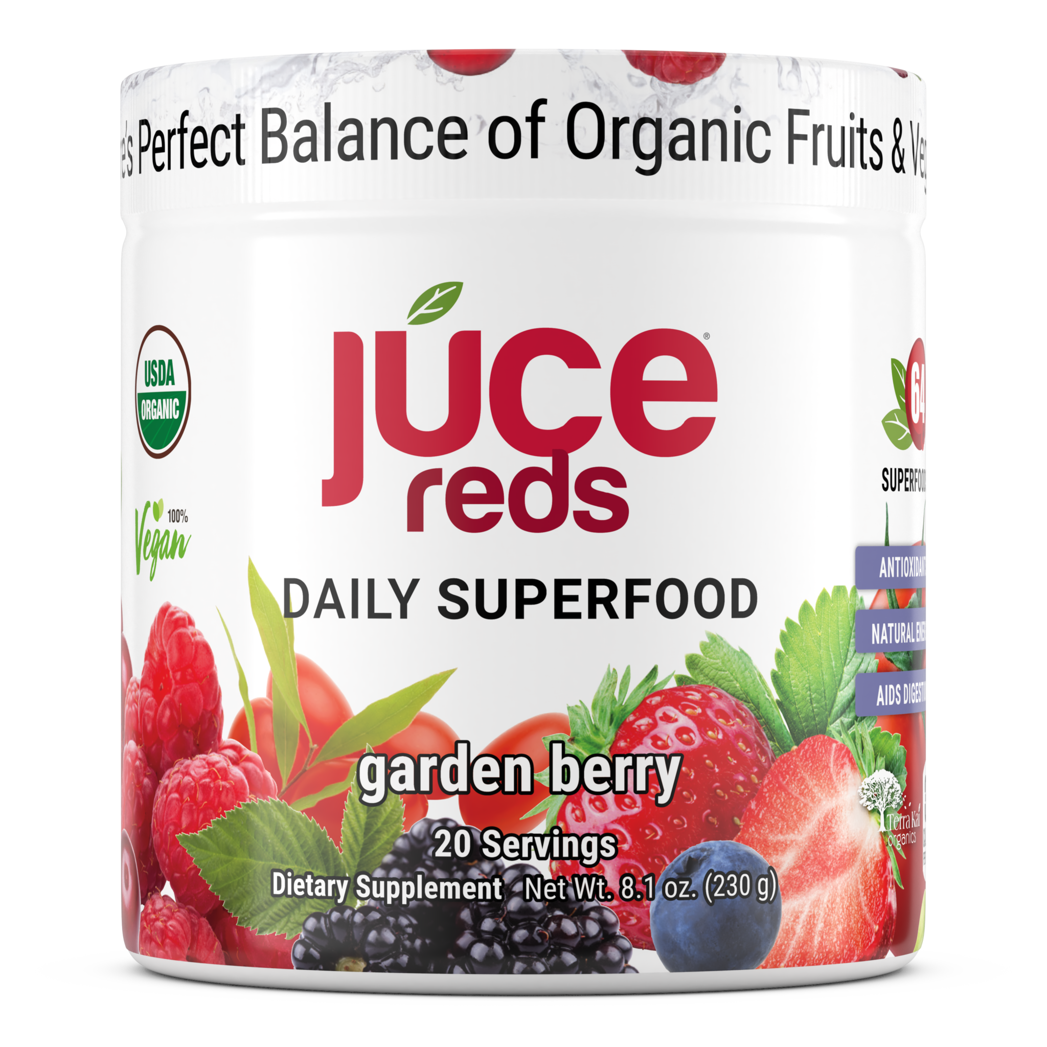 Terra Kai Organics Júce Reds superfood powder